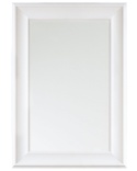 Beliani Lustro ścienne 60x90 cm białe LUNEL – prostokątne z ozdobną ramą