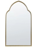 Beliani Lustro ścienne ACONCHI 58x100 cm złote wiszące