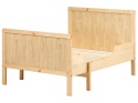 Beliani Rozsuwane łóżko dziecięce MONTIGNY 90×200 cm drewno sosnowe jasnobrązowe