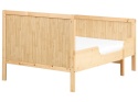 Beliani Rozsuwane łóżko dziecięce MONTIGNY 90×200 cm drewno sosnowe jasnobrązowe