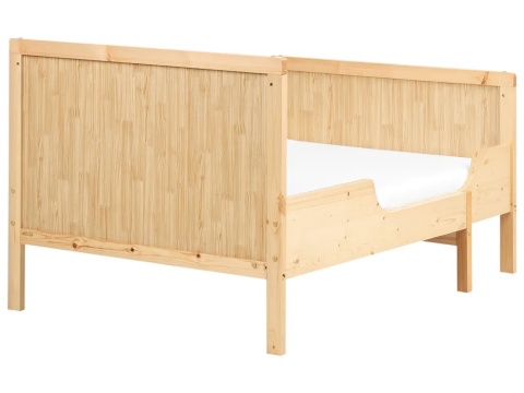 Beliani Rozsuwane łóżko dziecięce MONTIGNY 90×200 cm drewno sosnowe jasnobrązowe