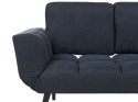 Beliani Sofa rozkładana ciemnoniebieska BREKKE
