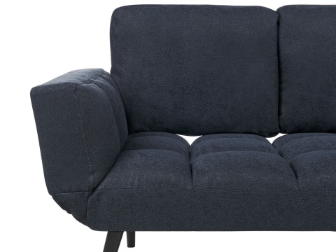 Beliani Sofa rozkładana ciemnoniebieska BREKKE Beliani Sofa rozkładana ciemnoniebieska BREKKE