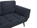Beliani Sofa rozkładana ciemnoniebieska BREKKE