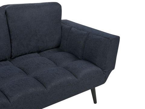 Beliani Sofa rozkładana ciemnoniebieska BREKKE Beliani Sofa rozkładana ciemnoniebieska BREKKE