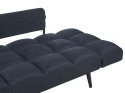 Beliani Sofa rozkładana ciemnoniebieska BREKKE