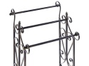 Beliani Stojak na ręczniki CHILLAN 90 cm Metal Czarny