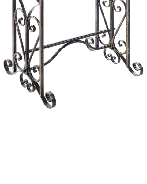 Beliani Stojak na ręczniki CHILLAN 90 cm Metal Czarny