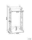 Beliani Stojak na ręczniki CHILLAN 90 cm Metal Czarny
