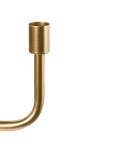 Beliani Świecznik metalowy 50 cm złoty PORRTELA