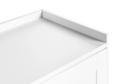 Beliani RTV Szafka 2-drzwiowa ALCOVE biała z szufladami 150 cm