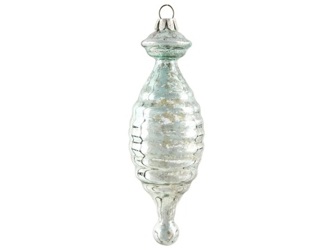 Beliani Zestaw 35 bombek FROSTING – szklane, kolorowe, ręcznie malowane