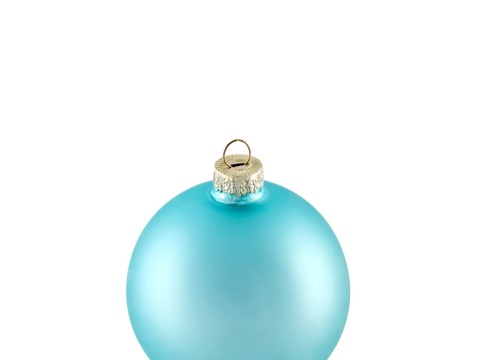 Beliani Zestaw 35 bombek FROSTING – szklane, kolorowe, ręcznie malowane