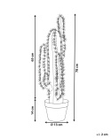 Beliani Sztuczna roślina doniczkowa CACTUS – kaktus 78 cm w doniczce