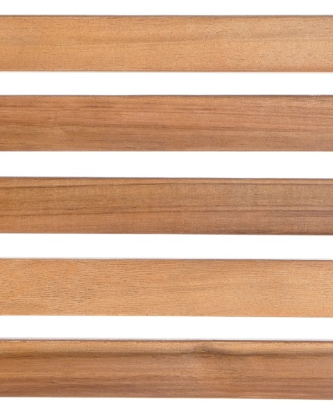 Beliani Zestaw 4 krzeseł ogrodowych z drewna akacjowego OMBRIANO jasnobrązowe