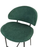 Hoker Barowy Beliani KIANA, Ciemnozielona Tkanina, Nowoczesny Design