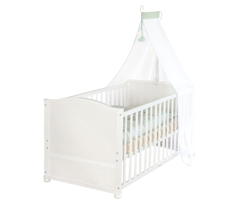 Kompletne Łóżeczko Dziecięce roba 70x140 cm "Woodland Buddies" z Wyposażeniem (Zestaw 5w1)