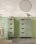 Szafka Łazienkowa VASAGLE Leśna Zieleń 55x30 cm – Komoda 4 Szuflady