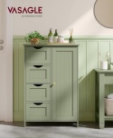 Szafka Łazienkowa VASAGLE Leśna Zieleń 55x30 cm – Komoda 4 Szuflady