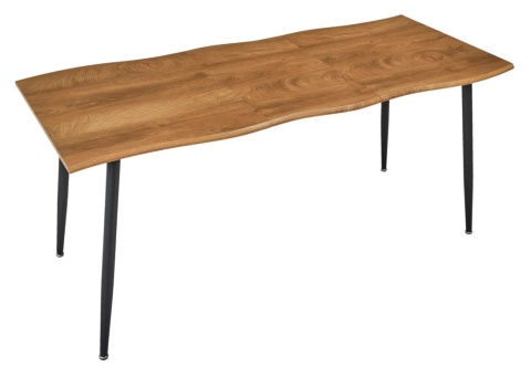 Stół Rozkładany HOME DECO FACTORY 120-160 cm – Efekt Dębu, Nowoczesny