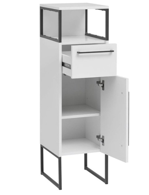 Szafka Łazienkowa Średnia SCHILDMEYER Limone – Biały Mat / Antracyt Stal