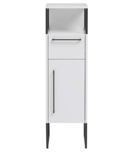 Szafka Łazienkowa Średnia SCHILDMEYER Limone – Biały Mat / Antracyt Stal