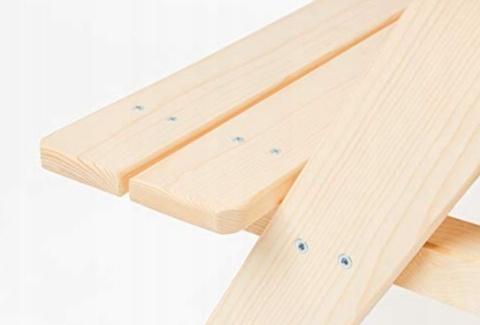 Stół Piknikowy dla Dzieci PINOLINO Nicki – Lite Drewno Świerkowe, 4-osobowy