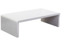 Stolik Kawowy Beliani MILWAUKEE 120x60 cm, Biały Wysoki Połysk