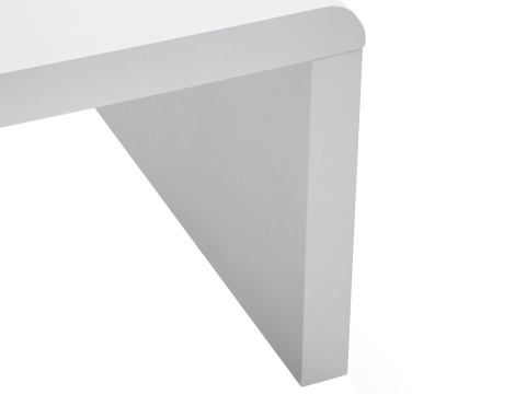 Stolik Kawowy Beliani MILWAUKEE 120x60 cm, Biały Wysoki Połysk Stolik Kawowy Beliani MILWAUKEE 120x60 cm, Biały Wysoki Połysk