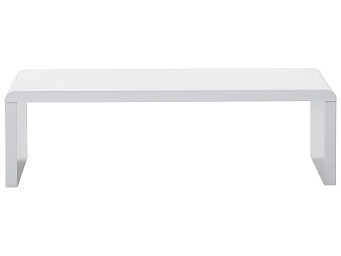 Stolik Kawowy Beliani MILWAUKEE 120x60 cm, Biały Wysoki Połysk Stolik Kawowy Beliani MILWAUKEE 120x60 cm, Biały Wysoki Połysk