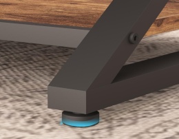 Stolik Kawowy HSH Rustic Brown 100x60 cm – Industrialny, 2 Poziomy