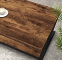 Stolik Kawowy HSH Rustic Brown 100x60 cm – Industrialny, 2 Poziomy