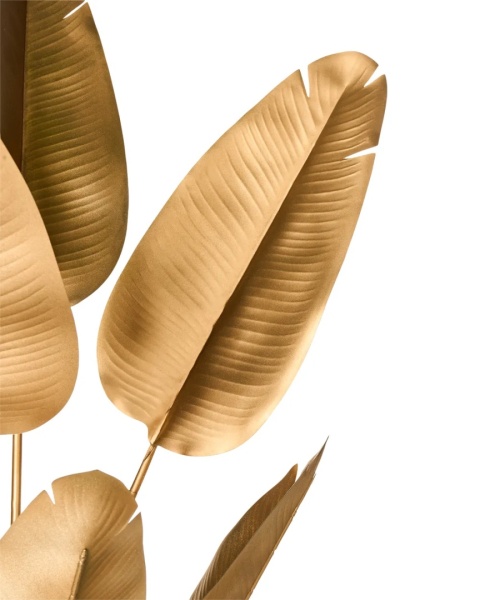 Sztuczna Roślina Bananowiec Beliani BANANA TREE 123 cm, Złoty