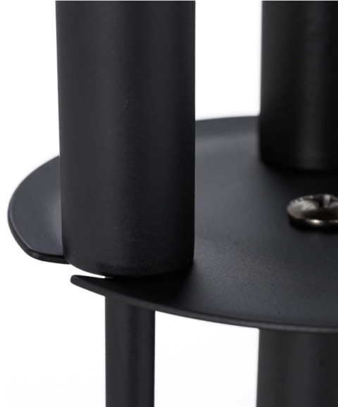 Zestaw Kominkowy 4-częściowy Relaxdays, Czarny Stalowy, Nowoczesny