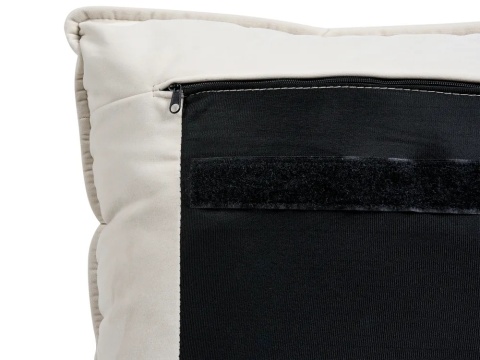 Łóżko tapicerowane Beliani BAJONNA 180 x 200 cm (EU Super King) Jasnobeżowe (Light Beige)