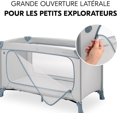 Łóżeczko turystyczne hauck Dream N Play Plus Dusty Blue składane 0–15 kg