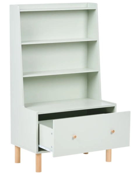 Beliani QUILPIE Regał na książki 3 półki 120 cm Jasnozielony