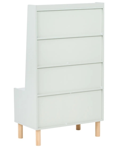 Beliani QUILPIE Regał na książki 3 półki 120 cm Jasnozielony