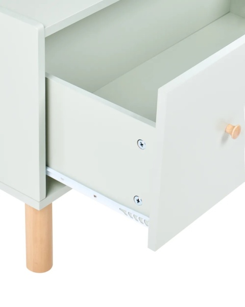 Beliani QUILPIE Regał na książki 3 półki 120 cm Jasnozielony