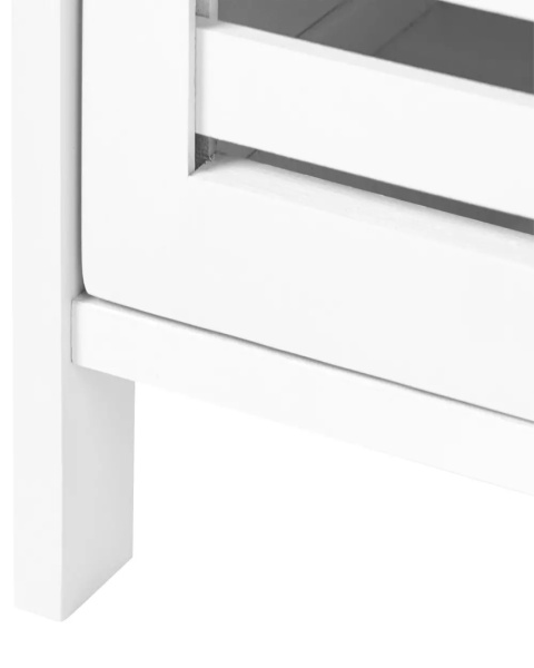 Beliani Szafka na papier toaletowy OLATHE z bambusa w kolorze białym 72x18x17 cm