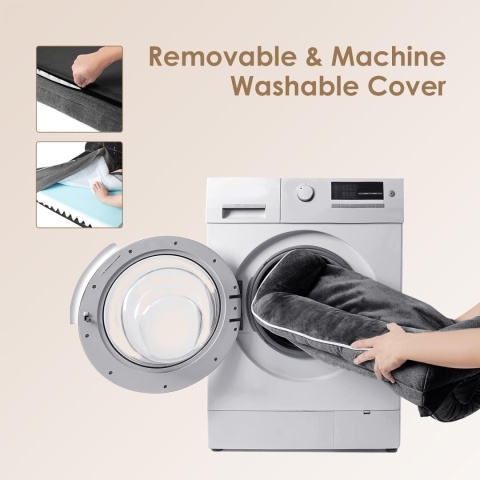 EHEYCIGA ortopedyczne legowisko dla psa z pianki memory 125×100×16 cm