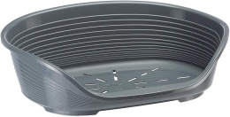 Ferplast Siesta Deluxe 6 legowisko plastikowe dla psów i kotów, ciemnoszare, 70,5×52×23,5 cm