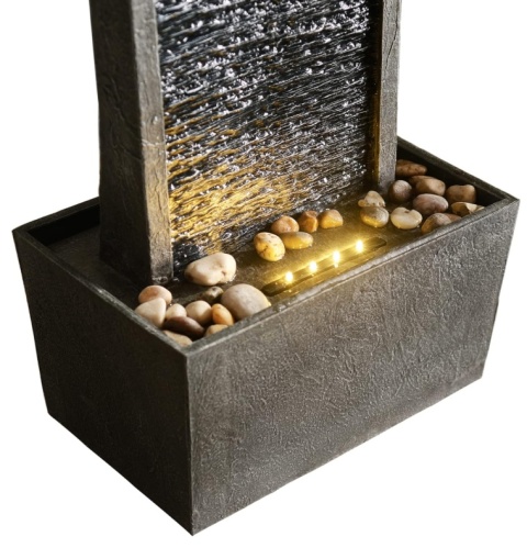 Fontanna Ogrodowa Teamson Home 98cm Efekt Łupka – Szara [OUTLET - Do naprawy]