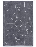 Hanse Home dywan dziecięcy Boisko Piłka Adventures 160x235 cm, szary, prostokątny, do pokoju dziecięcego
