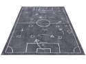 Hanse Home dywan dziecięcy Boisko Piłka Adventures 160x235 cm, szary, prostokątny, do pokoju dziecięcego