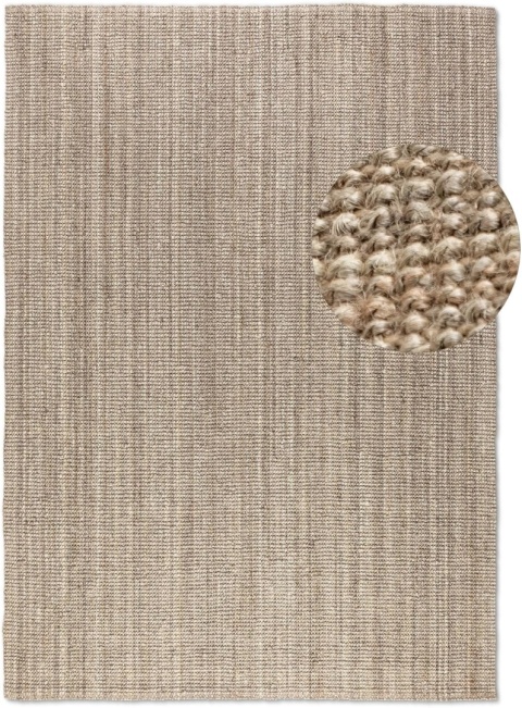 Hanse Home dywan jute 160x230 cm, 100% juta, ręcznie tkany, naturalny, boho, szaro-brązowy
