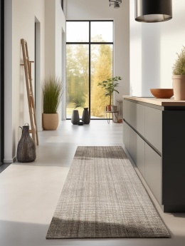 Hanse Home dywan juty 80x200 cm, szaro-brązowy, prostokątny, ręcznie tkany, naturalne włókna