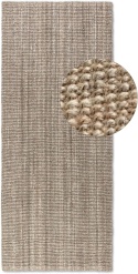 Hanse Home dywan juty 80x200 cm, szaro-brązowy, prostokątny, ręcznie tkany, naturalne włókna