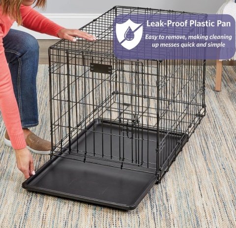 Klatka Kennelowa MIDWEST iCrate 106 cm – Z Panelem Dzielącym, Dla Dużych Psów (32-41 kg)