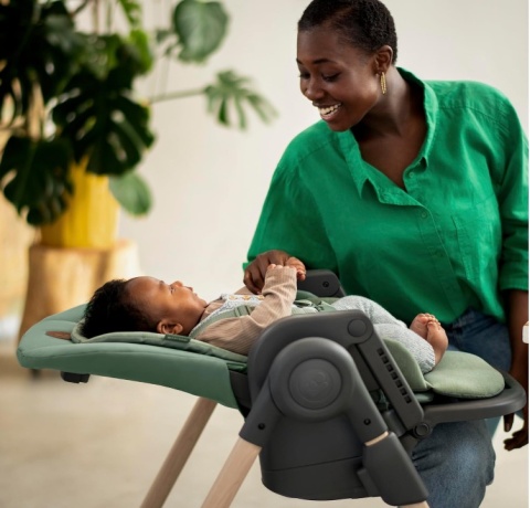 Krzesełko do Karmienia Maxi-Cosi Minla 6w1 – Od Urodzenia do 14 Lat (60 kg), Beyond Graphite